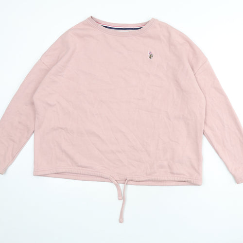 US Polo Assn. Womens Pink Cotton Pullover Sweatshirt Size S Pullover