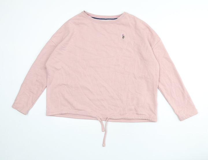 US Polo Assn. Womens Pink Cotton Pullover Sweatshirt Size S Pullover
