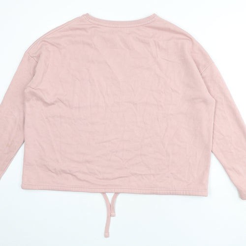 US Polo Assn. Womens Pink Cotton Pullover Sweatshirt Size S Pullover