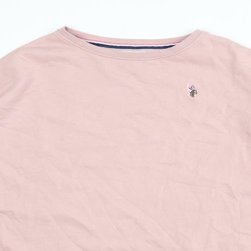 US Polo Assn. Womens Pink Cotton Pullover Sweatshirt Size S Pullover