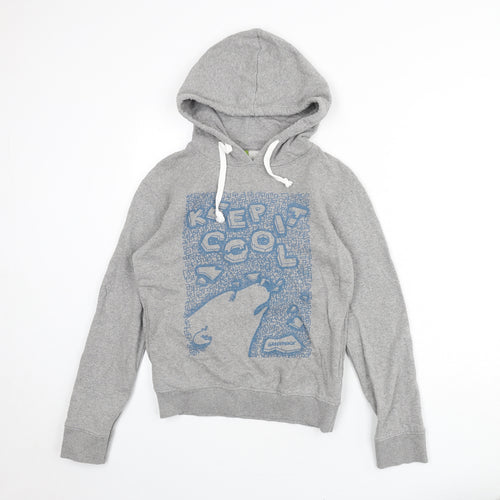 Teemill Womens Grey Cotton Pullover Hoodie Size S Pullover - Keep It Cool