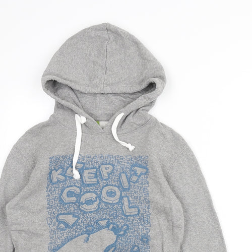 Teemill Womens Grey Cotton Pullover Hoodie Size S Pullover - Keep It Cool