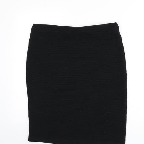 New Look Womens Black Polyester Bandage Skirt Size 35 in