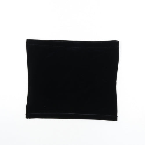Principles Womens Black Polyester Cropped Tank Size 12 Off the Shoulder - Bandeau Top