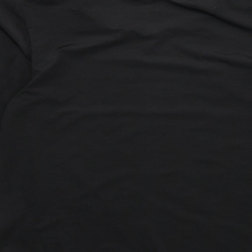 H&M Womens Black Polyester Basic Blouse Size S Round Neck