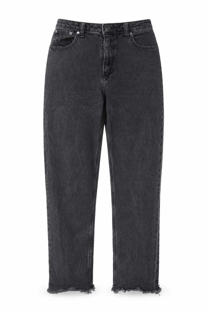 ASOS Womens Grey Cotton Straight Jeans Size 30 in L34 in Regular Zip - Pockets