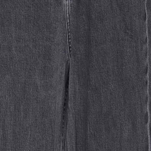 ASOS Womens Grey Cotton Straight Jeans Size 30 in L34 in Regular Zip - Pockets