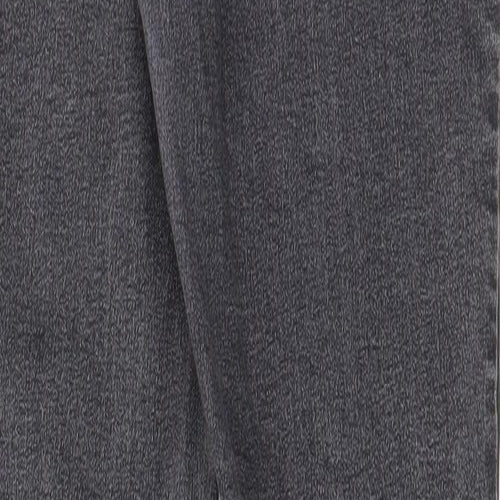 Zara Womens Grey Cotton Skinny Jeans Size 30 in L27 in Regular Zip - Pockets