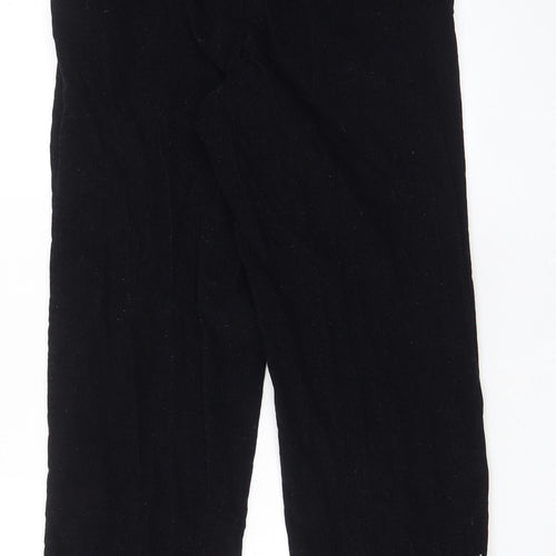 Marks and Spencer Mens Blue Cotton Trousers Size 32 in L33 in Regular Zip - Long Leg