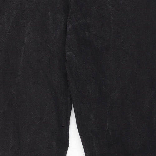 Yours Womens Grey Cotton Bootcut Jeans Size 28 L31 in Regular Zip - Pockets