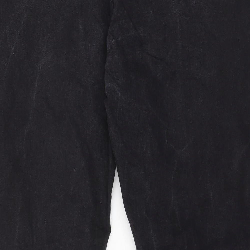 Yours Womens Grey Cotton Bootcut Jeans Size 28 L31 in Regular Zip - Pockets
