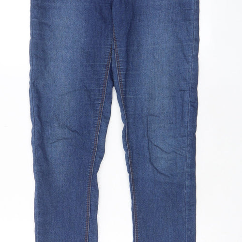 NEXT Womens Blue Cotton Jegging Jeans Size 6 L30 in Regular - Elasticated Waist