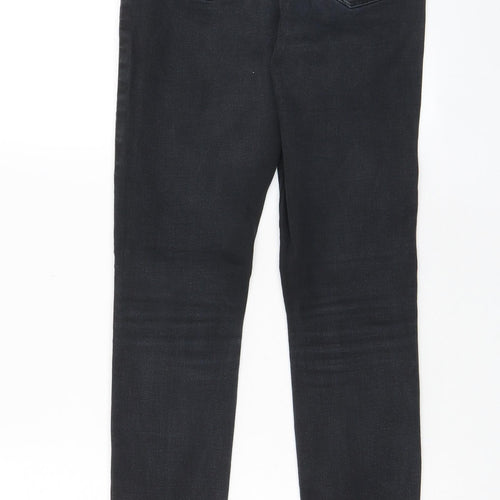 Denim & Co. Womens Black Cotton Skinny Jeans Size 12 L28 in Regular Zip - Pockets
