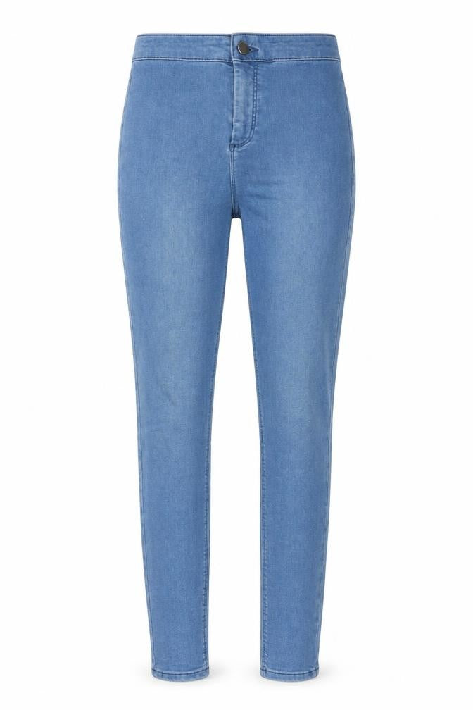 Topshop Womens Blue Cotton Skinny Jeans Size 30 in L32 in Regular Zip - Pockets