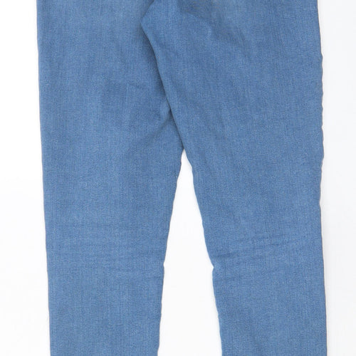 Topshop Womens Blue Cotton Skinny Jeans Size 30 in L32 in Regular Zip - Pockets