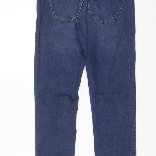 H&M Womens Blue Cotton Skinny Jeans Size 8 L29 in Regular