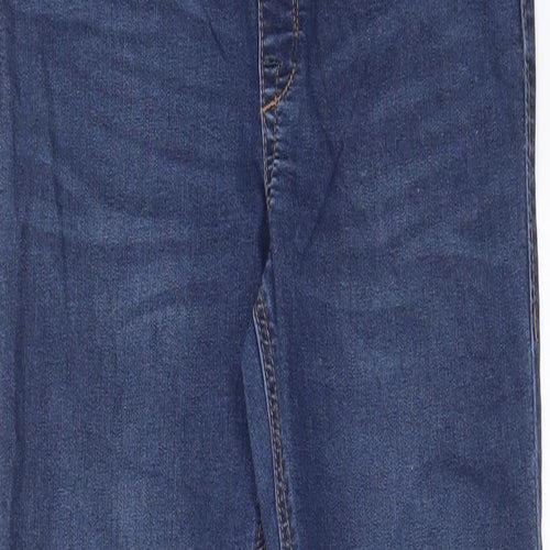 H&M Womens Blue Cotton Skinny Jeans Size 8 L29 in Regular