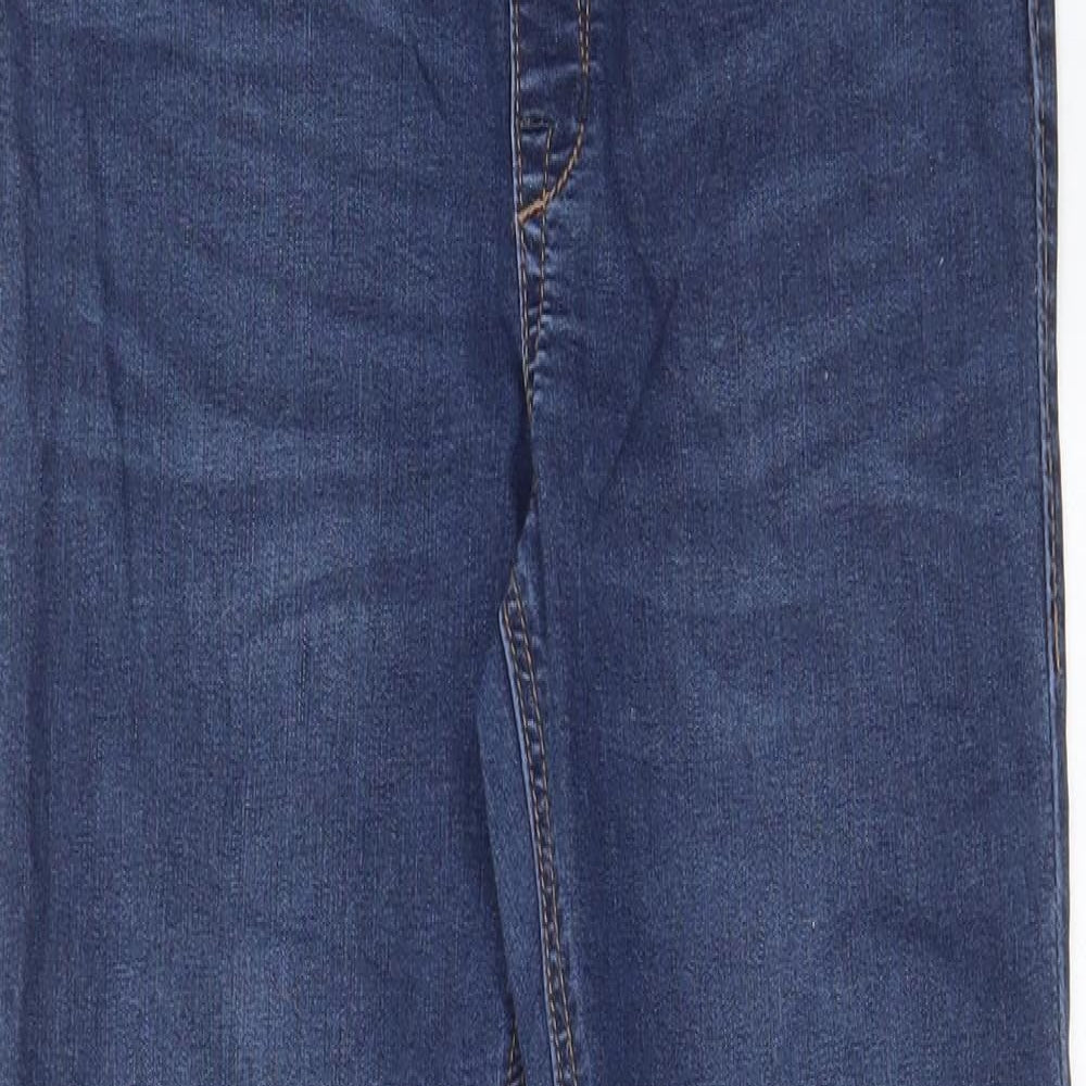 H&M Womens Blue Cotton Skinny Jeans Size 8 L29 in Regular