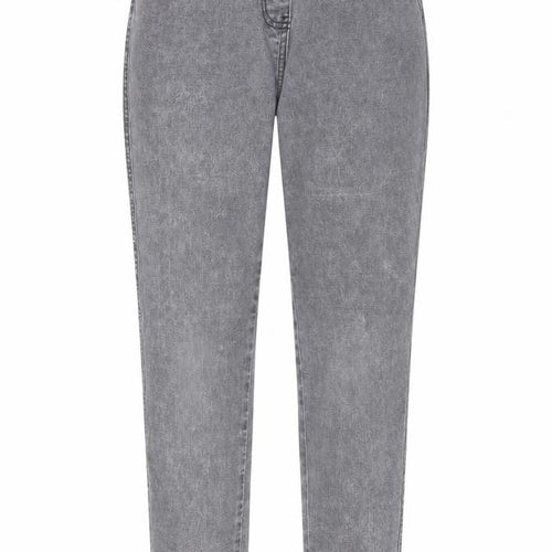 NEXT Womens Grey Cotton Jegging Jeans Size 28 in L27 in Regular - Elasticated Waist