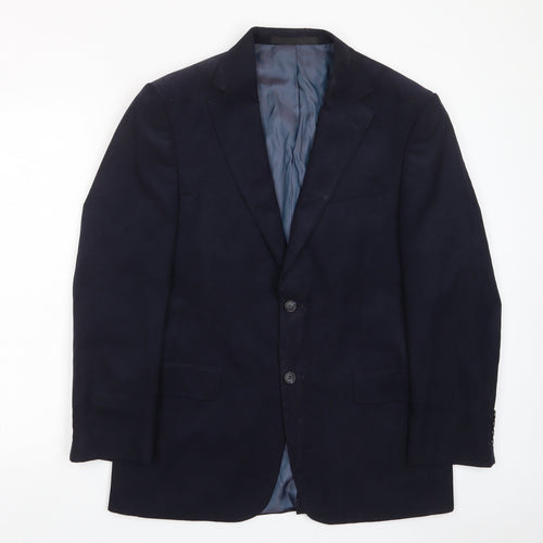 Marks and Spencer Mens Blue Polyester Jacket Suit Jacket Size 38 Regular