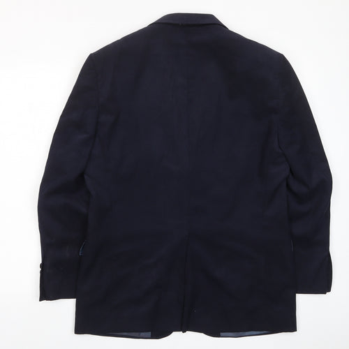 Marks and Spencer Mens Blue Polyester Jacket Suit Jacket Size 38 Regular