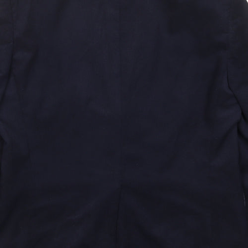 Marks and Spencer Mens Blue Polyester Jacket Suit Jacket Size 38 Regular