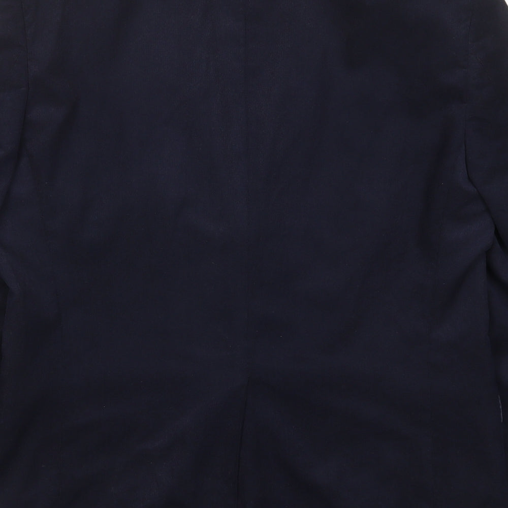 Marks and Spencer Mens Blue Polyester Jacket Suit Jacket Size 38 Regular