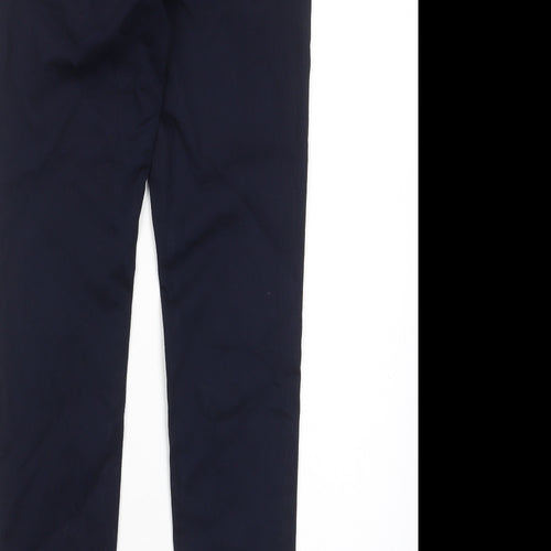 Marks and Spencer Womens Blue Cotton Skinny Jeans Size 8 L28 in Regular Zip - Pockets