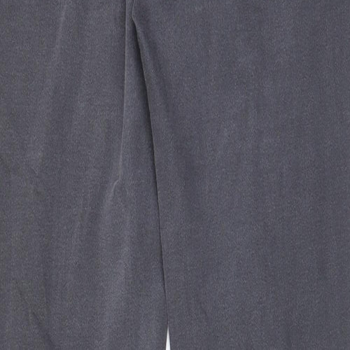Per Una Womens Grey Cotton Straight Jeans Size 10 L33 in Regular Zip - Pockets, Studded