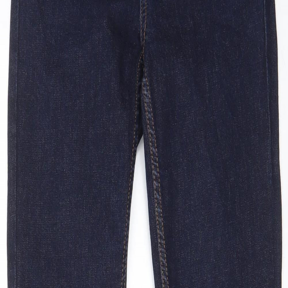 Oasis Womens Blue Cotton Skinny Jeans Size 8 L31 in Regular Zip - Pockets