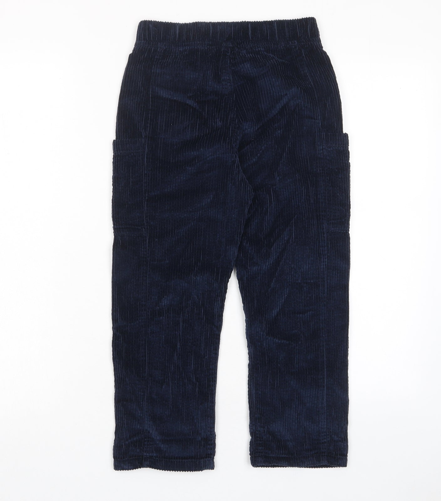 Marks and Spencer Boys Blue Cotton Sweatpants Trousers Size 6-7 Years Regular Pullover - Elasticated Waist