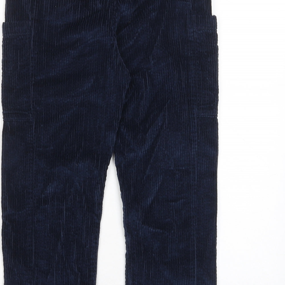 Marks and Spencer Boys Blue Cotton Sweatpants Trousers Size 6-7 Years Regular Pullover - Elasticated Waist