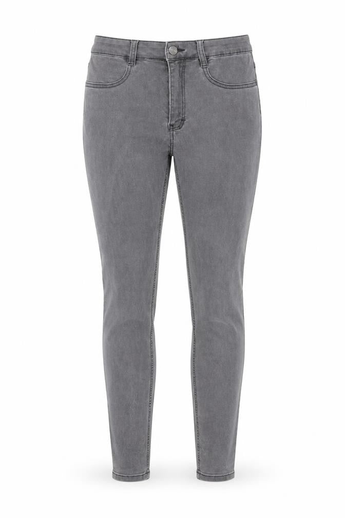 Pull&Bear Womens Grey Cotton Skinny Jeans Size 10 L26 in Regular Zip - Pockets