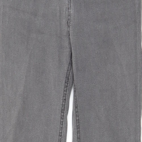 Pull&Bear Womens Grey Cotton Skinny Jeans Size 10 L26 in Regular Zip - Pockets