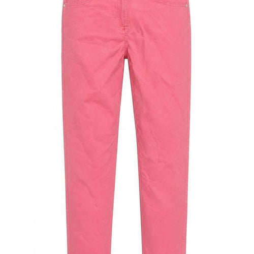M&Co Girls Pink Cotton Skinny Jeans Size 11-12 Years L25 in Regular Zip - Pockets