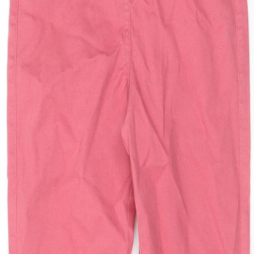 M&Co Girls Pink Cotton Skinny Jeans Size 11-12 Years L25 in Regular Zip - Pockets