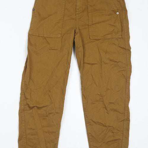 Gap Womens Brown Cotton Mom Jeans Size 4 L27 in Regular Zip