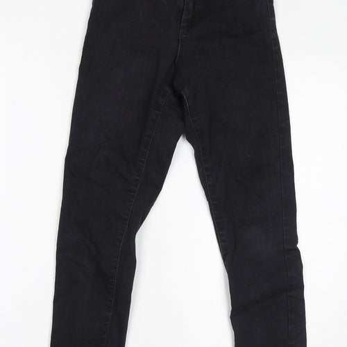 Denim & Co. Womens Black Cotton Skinny Jeans Size 6 L26 in Regular Zip