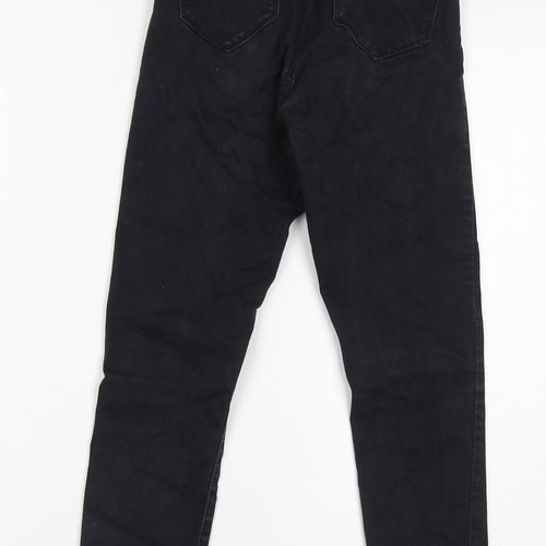 Denim & Co. Womens Black Cotton Skinny Jeans Size 6 L26 in Regular Zip