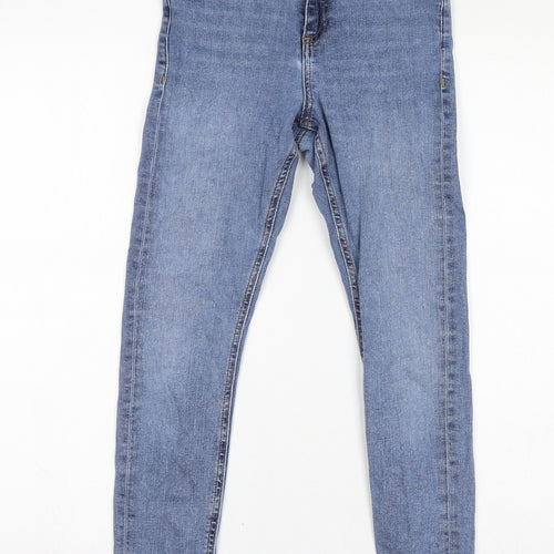 ASOS Womens Blue Cotton Skinny Jeans Size 25 in L28 in Regular Zip