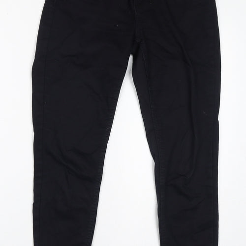 New Look Womens Black Cotton Skinny Jeans Size 8 L26 in Regular Zip
