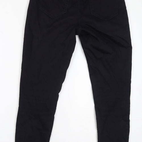 New Look Womens Black Cotton Skinny Jeans Size 8 L26 in Regular Zip
