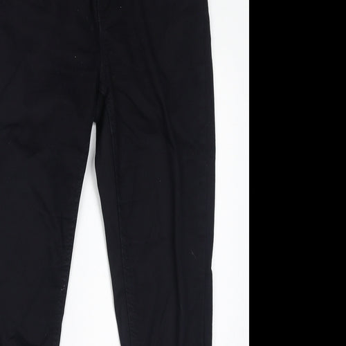 New Look Womens Black Cotton Skinny Jeans Size 8 L26 in Regular Zip