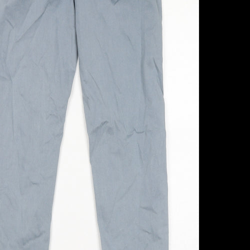 Marks and Spencer Womens Blue Cotton Mom Jeans Size 6 L27 in Regular Zip