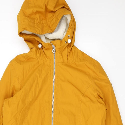 Regatta Womens Yellow Rain Coat Coat Size 10 Zip