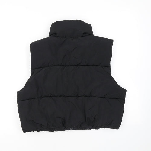 Divided by H&M Womens Black Gilet Jacket Size S Zip - Quilted