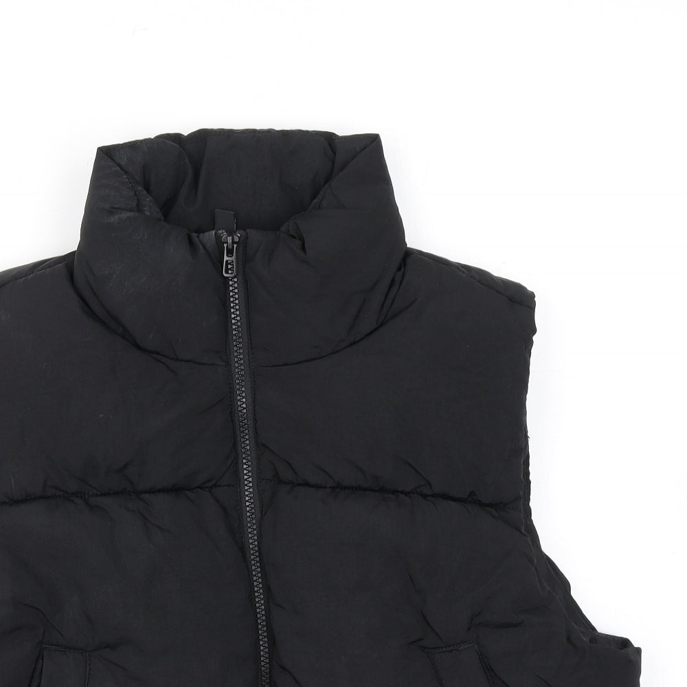 Divided by H&M Womens Black Gilet Jacket Size S Zip - Quilted