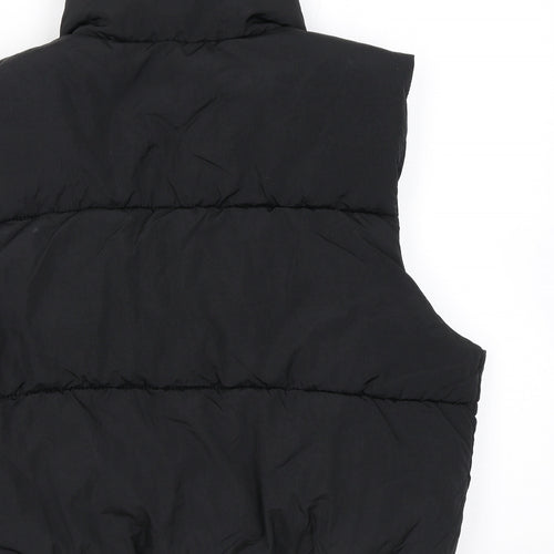 Divided by H&M Womens Black Gilet Jacket Size S Zip - Quilted
