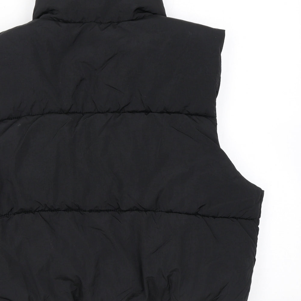 Divided by H&M Womens Black Gilet Jacket Size S Zip - Quilted
