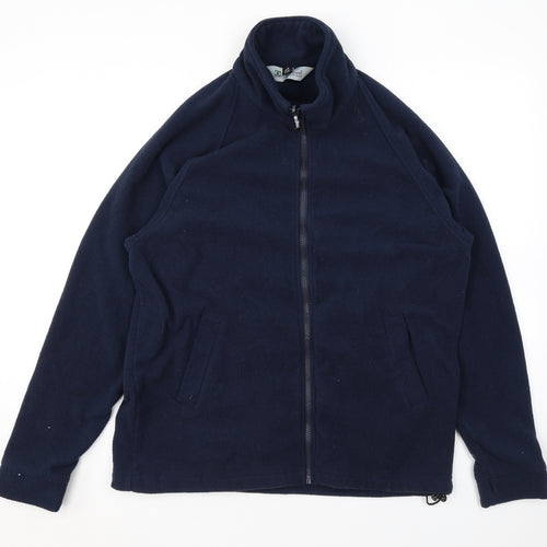 Outdoor Scene Mens Blue Jacket Size M Zip